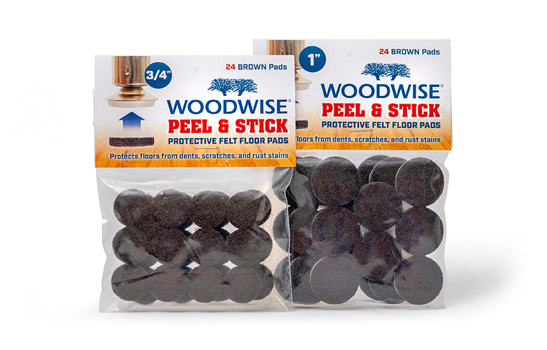 1" Felt Floor Protector Peel & Stick Furniture Pads Pack Of 24 Pads