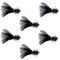 Black Bead Head Crystal Woolly Bugger Classic Streamer Flies - 6 Fly Fishing Flies - Hook Size 4