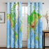 World Map Curtains Blackout Window Treatments Drapes for Room Decoration