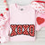 XOXO Checkered Valentine Sweatshirt – Furry Style Printed Sweater