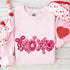 XOXO Sequins Valentine Sweatshirt – Faux Printed Sweater