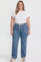 Women's Tie Front Wide Leg Jeans