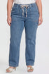 Women's Tie Front Wide Leg Jeans