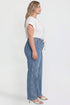 Women's Tie Front Wide Leg Jeans