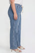 Women's Tie Front Wide Leg Jeans