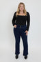 Women's Plus 3-Button Premium Stretch Bootcut Jeans