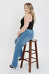 Women's Plus Curve Seam Flare Jeans