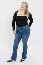Women's Plus Curve Seam Flare Jeans