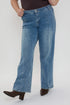 Women's Plus Front Seam Wide Leg Jeans