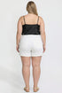 Women's Plus Premium Stretch Fold-Over Cuff Shorts