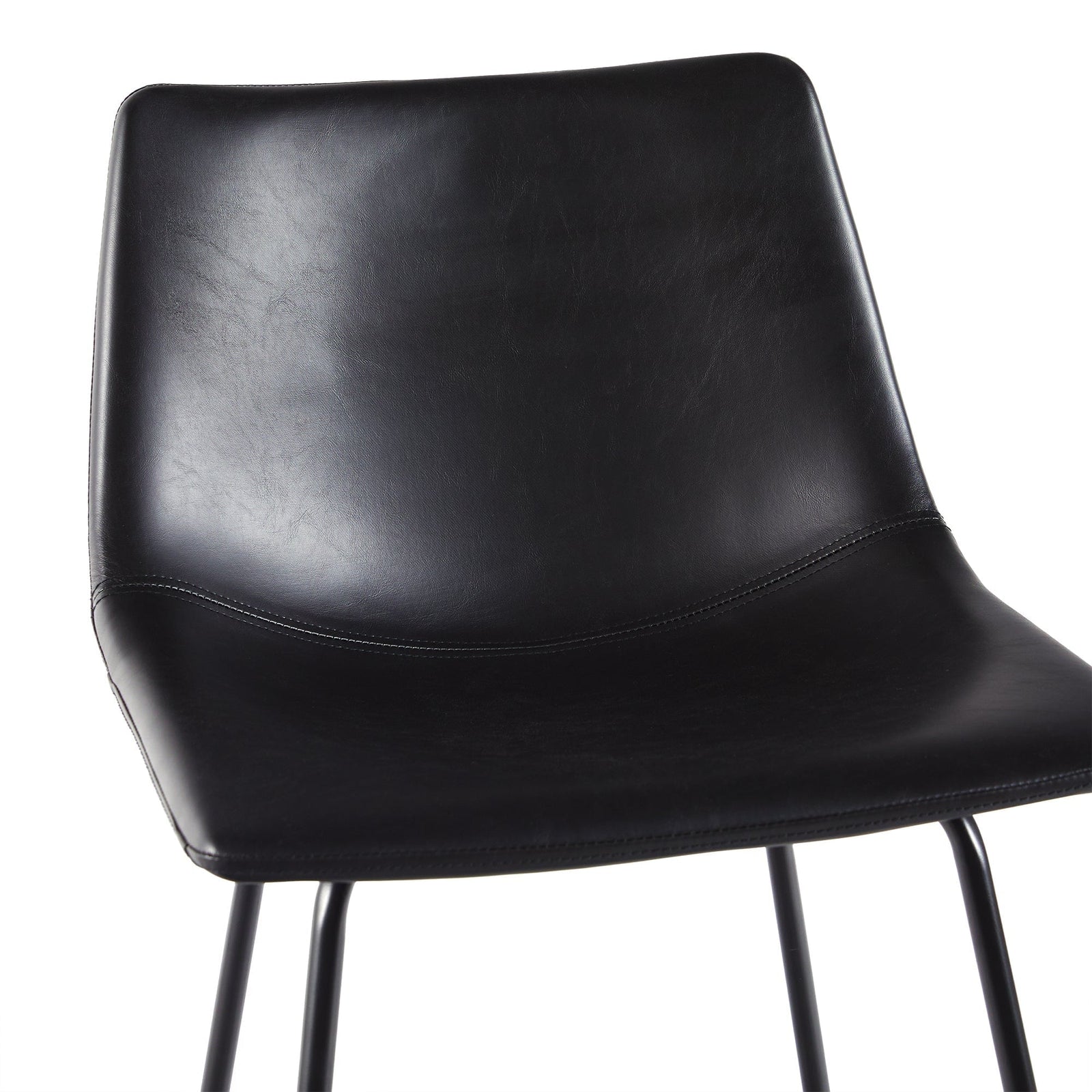 Xuma Urban Industrial Faux Leather Seating Collection (Dining Chair or Counter Stool), Set of 2