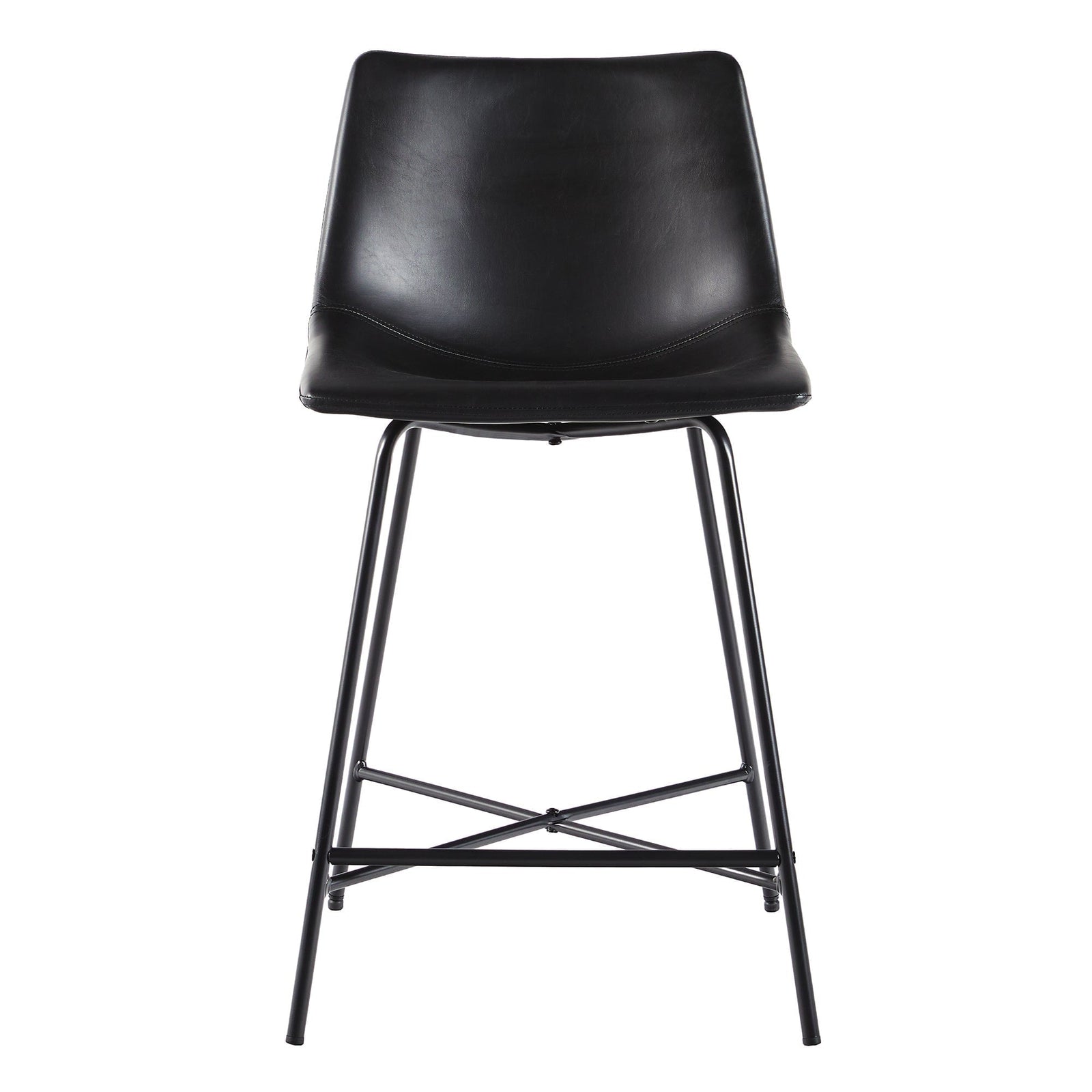 Xuma Urban Industrial Faux Leather Seating Collection (Dining Chair or Counter Stool), Set of 2