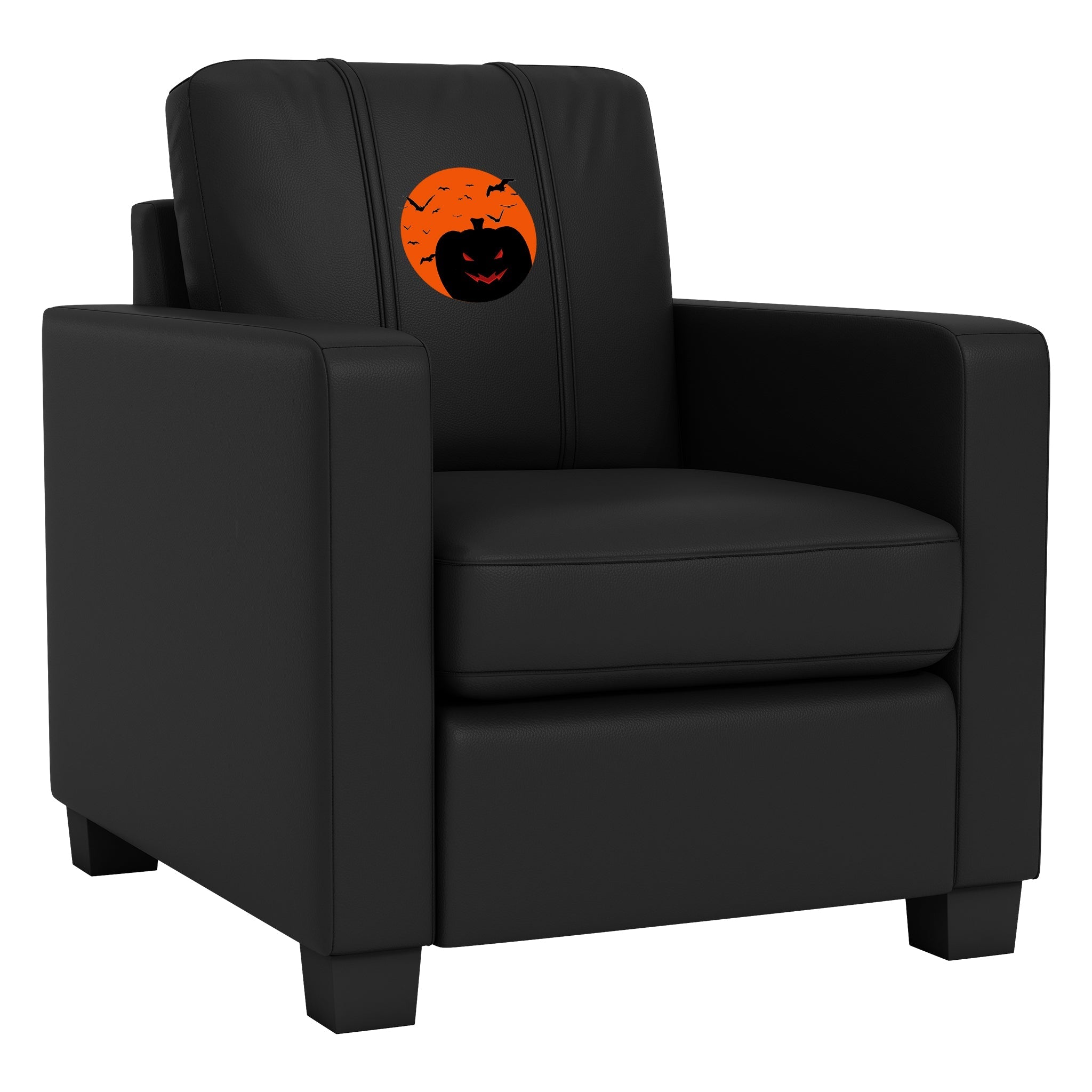 Dyno Stationary Club Chair with The Great Zipchair Pumpkin Logo