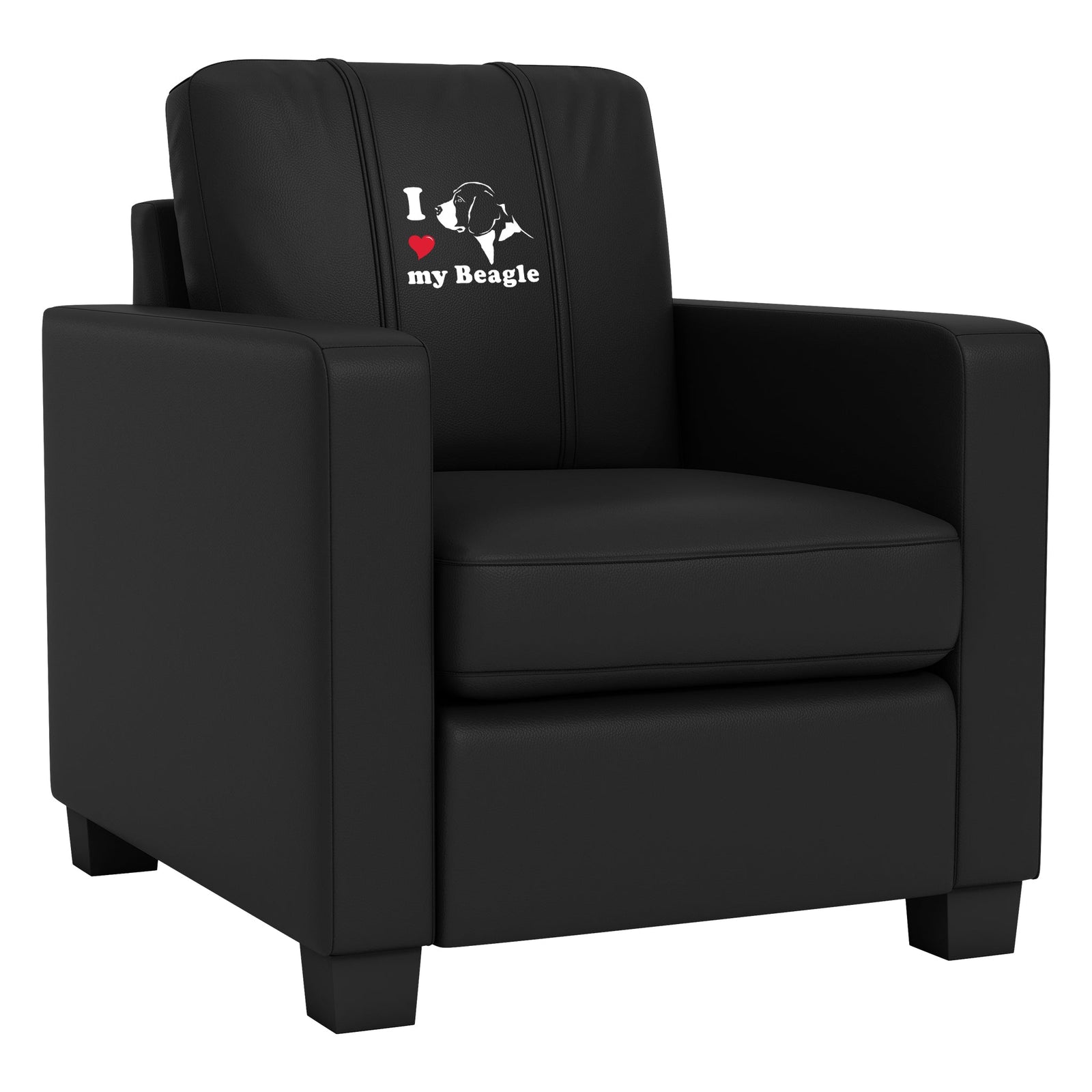 Dyno Stationary Club Chair with Beagle Logo Panel
