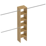 Closet System Starter Kit with Tower and 3 Hang Rods