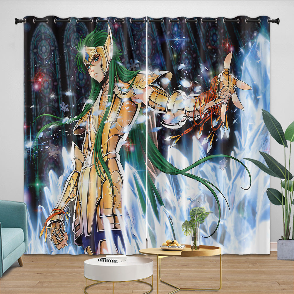 Saint Seiya Curtains Blackout Window Drapes Room Decoration