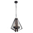 Zenith 4-Light Black & Wood Dimmable Island Pendant Light