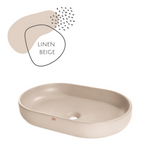 DDALF04 22'' Concrete Oval Vessel Sink - Bathroom