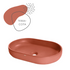 DDALF04 22'' Concrete Oval Vessel Sink - Bathroom