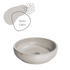 DDALF 14.5'' Round Concrete Vessel Sink - Bathroom