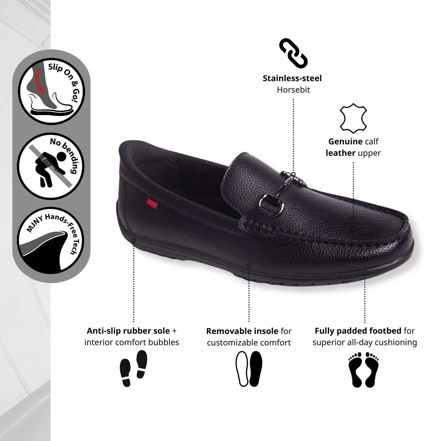Elliot Rd, Men Buckle Loafers