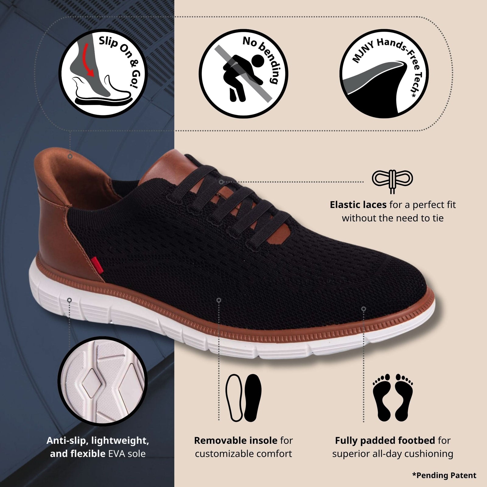 Edison St, Men Sneakers