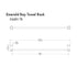 ZLINE Emerald Bay Bathroom Accessories Package with Towel Rail, Hook, Ring and Toilet Paper Holder, 4BP-EMBYACC-MB