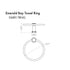 ZLINE Emerald Bay Bathroom Accessories Package with Towel Rail, Hook, Ring and Toilet Paper Holder, 4BP-EMBYACC-BN