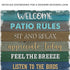 Patio Rules Sign