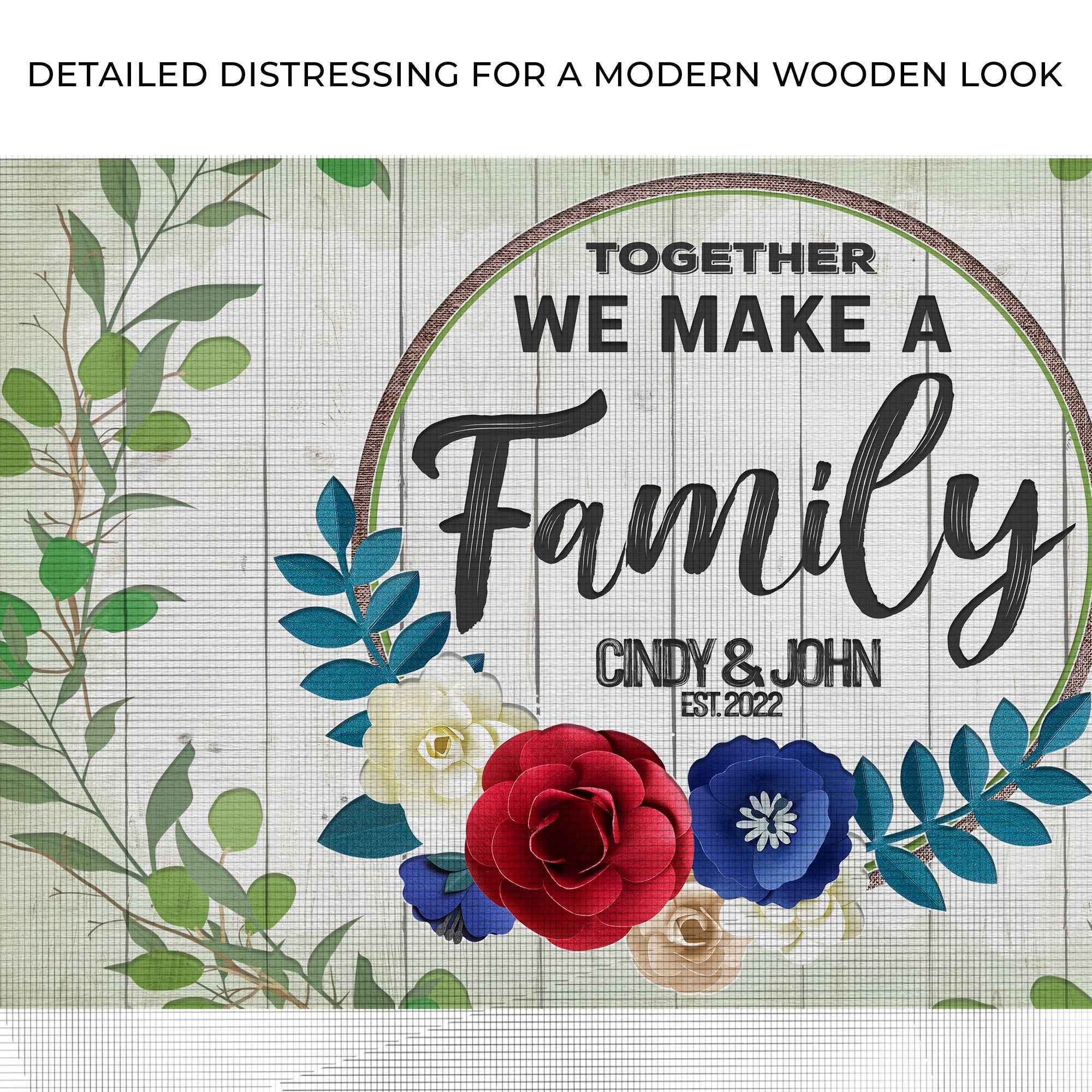 Together We Make A Family Sign