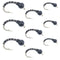 Black Zebra Midge Assortment 3 Each of 3 Sizes 14, 16, 18 - Tailwater Fly Fishing Flies Collection