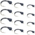 Black Zebra Midge Assortment - Black Bead Head - 1 Dozen - 4 Each of 3 Sizes 14, 16, 18 - Tailwater and Lake Fly Fishing Flies Assortment