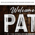 Welcome To The Patio Sign