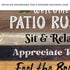 Patio Rules Sign III