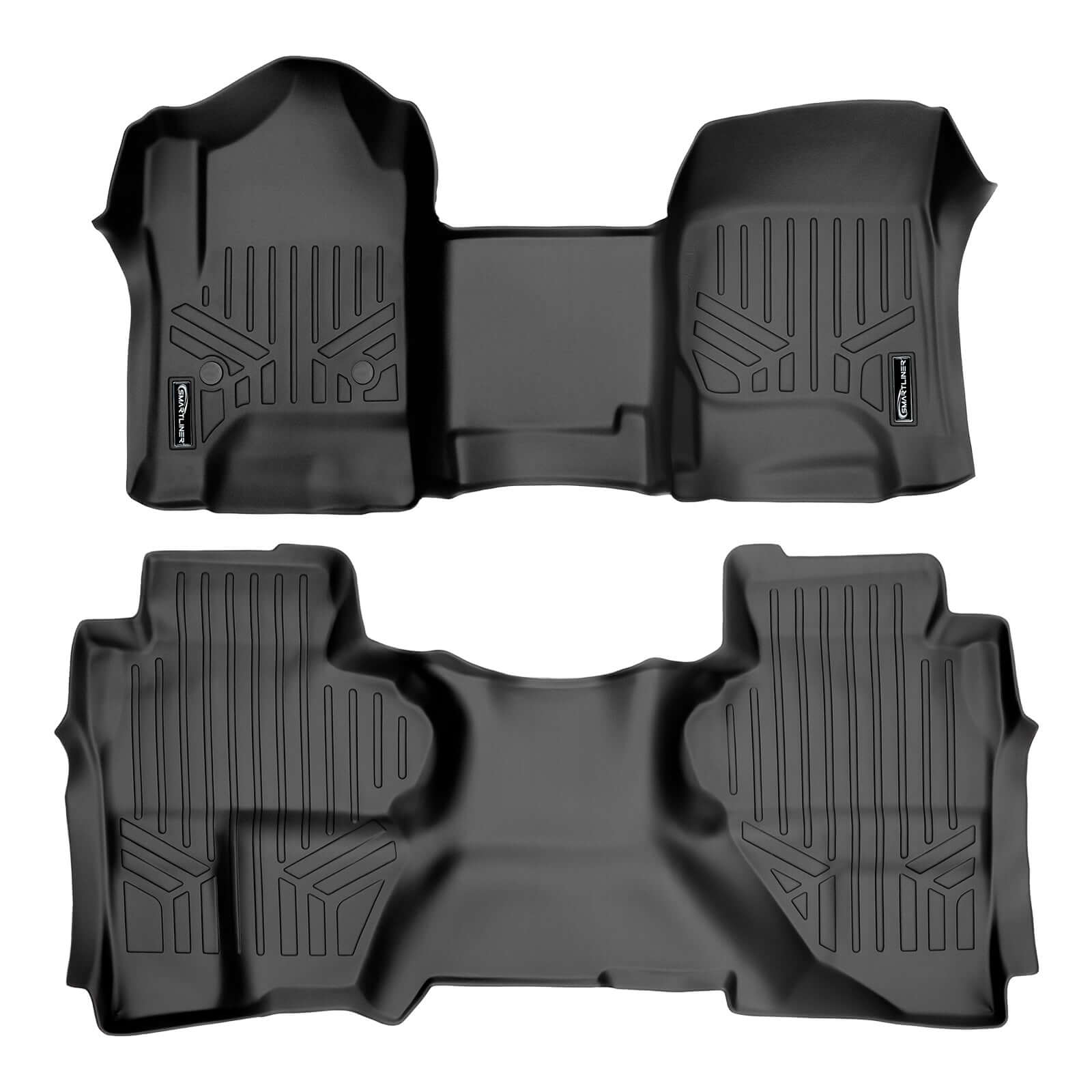 SMARTLINER Custom Fit Floor Liners For Double Cab 2019 Chevy Silverado 1500 LD (OTH)