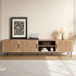 78" TV Stand For TVs Up To 85" With Closed Storage, Living Room Entertainment Center - Natural Wood