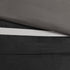 7 Pc Pieced Faux Suede Comforter Set in Black for Queen Beds