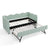 Gingham Daybed With USB Charging Port, Wave Shaped Design