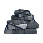 Decorative Cotton Stripe Bath Towel Set - Noelle Collection