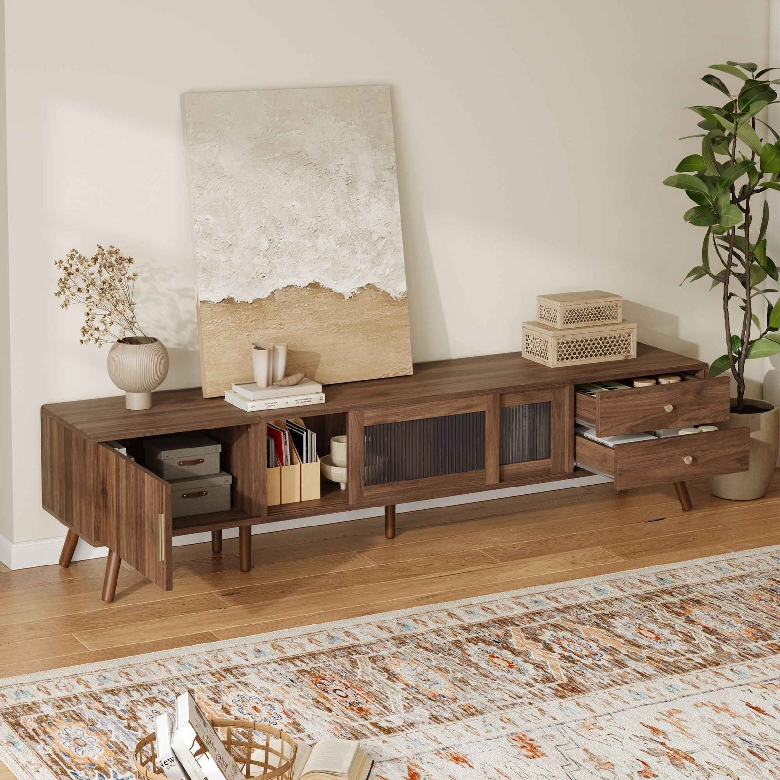 Doors TV Stand For TVs Up To 85