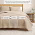 100% Cotton Honeycomb Waffle Garment Washed Quilt Set - Genevieve Collection