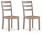 Harperfeld - Dining Room Side Chair (Set of 2) - Natural / Gray