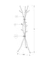 Coat Rack, Hall Tree, Free Standing, 11 Hooks, Entryway, Contemporary & Modern