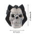 Magnesium Oxide Fire Pit Skull Wall Art Set with Hollow Flame Channel – Beige/Black