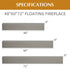 Fireplace Mantel Floating Shelf For Home Decor