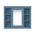 Wall Mounted Medicine Cabinet With Mirror, Storage Cabinet Featuring 6 Open Shelves And Adjustable Interior