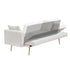 Teddy Fleece Sofa Bed With Luxurious Throw Pillows
