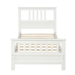 Platform Bed With Paneled Headboard And Footboard