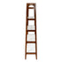Mid - Century Design 5 Shelf Bookcase - Off White / Pecan
