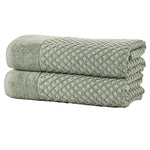 Cotton Diamond Waffle Weave Bath Towel Set - Grayson Collection